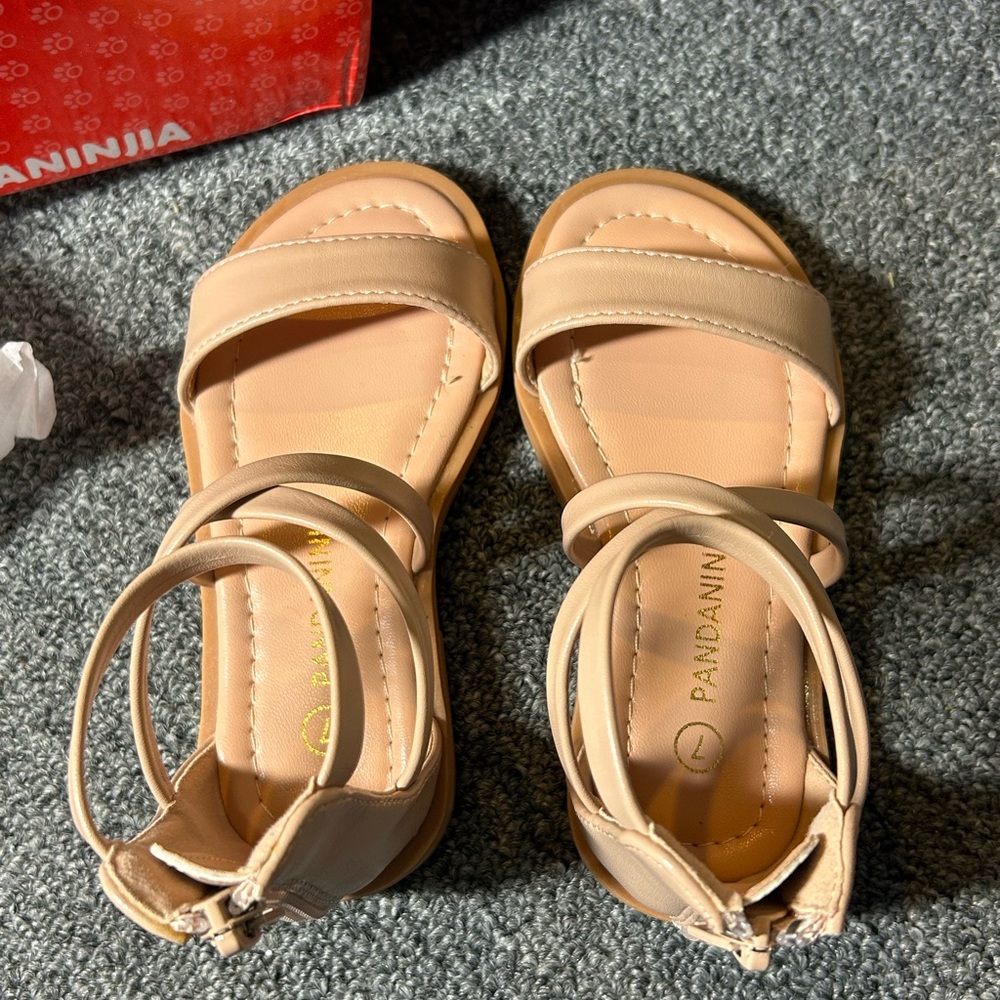 New in box girls nude sandals